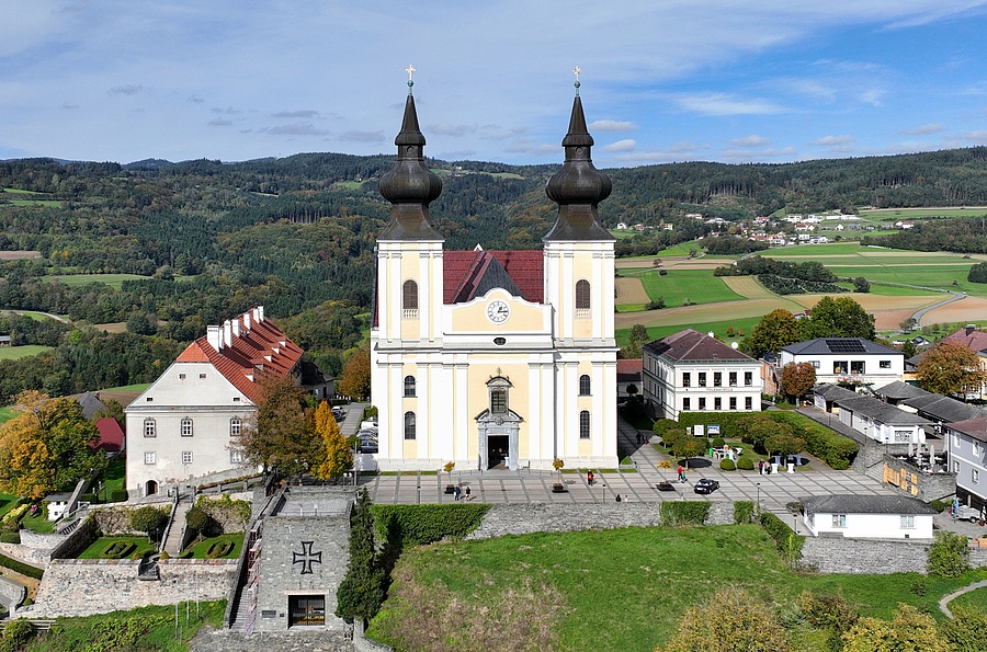 Die Basilika Maria Taferl ist eine der heiligen Stätten außerhalb Roms.