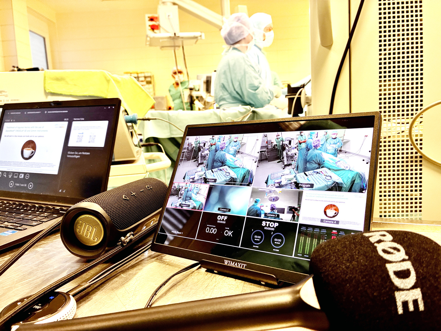 Live-OP aus dem OP-Saal des Elisabethinen-Krankenhauses Klagenfurt