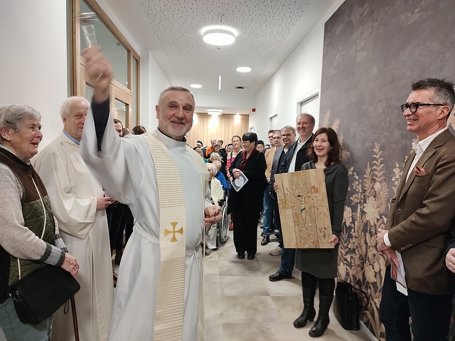 Am 24. Jänner 2025 wurde das neue Tageshospiz Aumannplatz gesegnet. / CS Caritas Socialis Am 24. Jänner 2025 wurde das neue Tageshospiz Aumannplatz gesegnet.