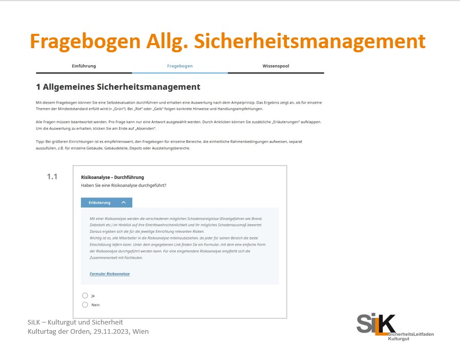 Abb. 6: Fragebogen Diebstahl – Auswertung / © SiLK Abb. 6: Fragebogen Diebstahl – Auswertung