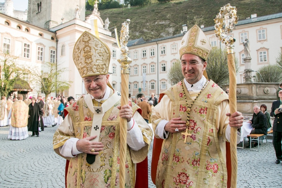 Erzbischof emeritus Alois Kothgasser SDB (1937 - 2024) und Erzabt Korbinian Birnbacher OSB / Chris Hofer Erzbischof emeritus Alois Kothgasser SDB (1937 - 2024) und Erzabt Korbinian Birnbacher OSB