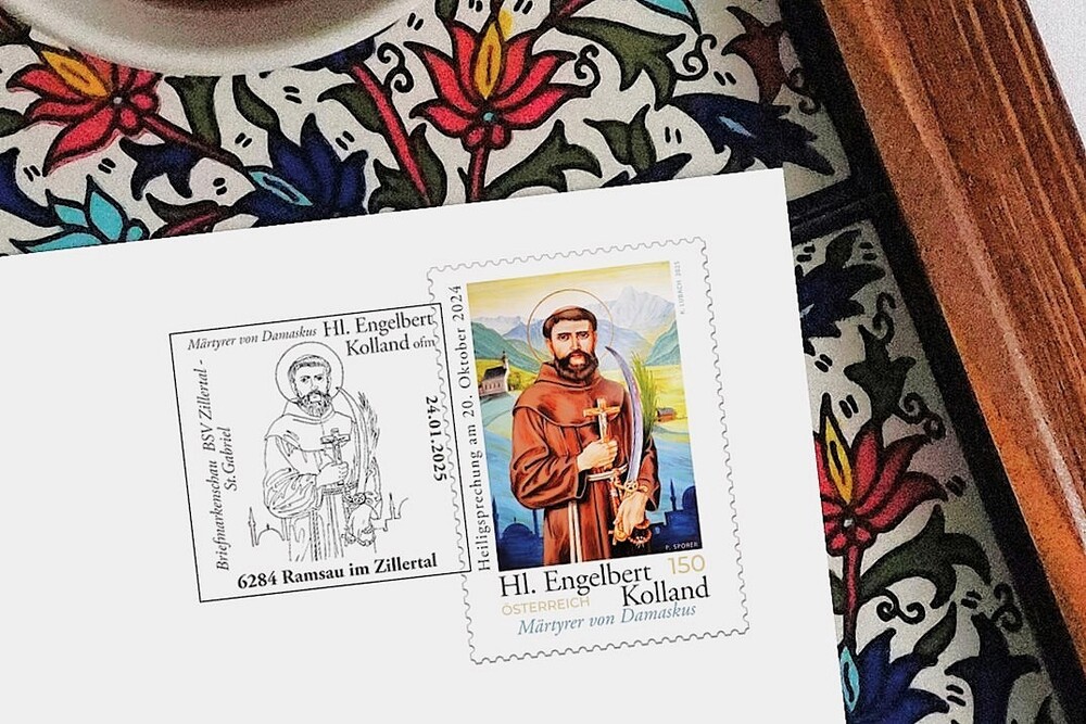 Sonderbriefmarke Hl. Engelbert Kolland