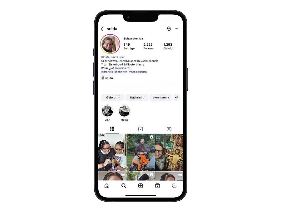 Sr. Ida Vorel ist als @sr.ida auf Instagram vertreten. / Screenshot @sr.ida Sr. Ida Vorel ist als @sr.ida auf Instagram vertreten.