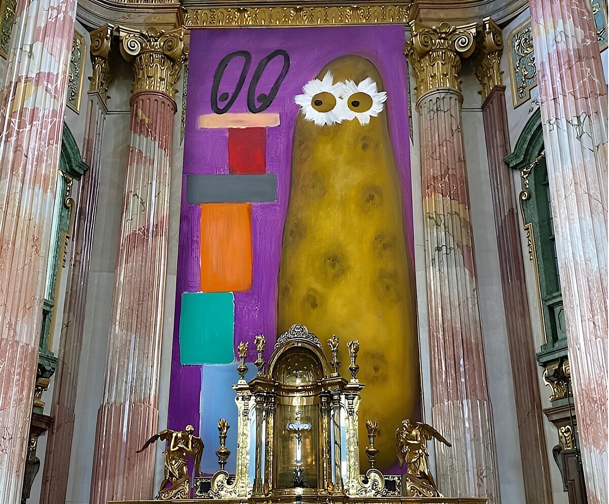 Fastentuch der Jesuitenkirche Wien 
