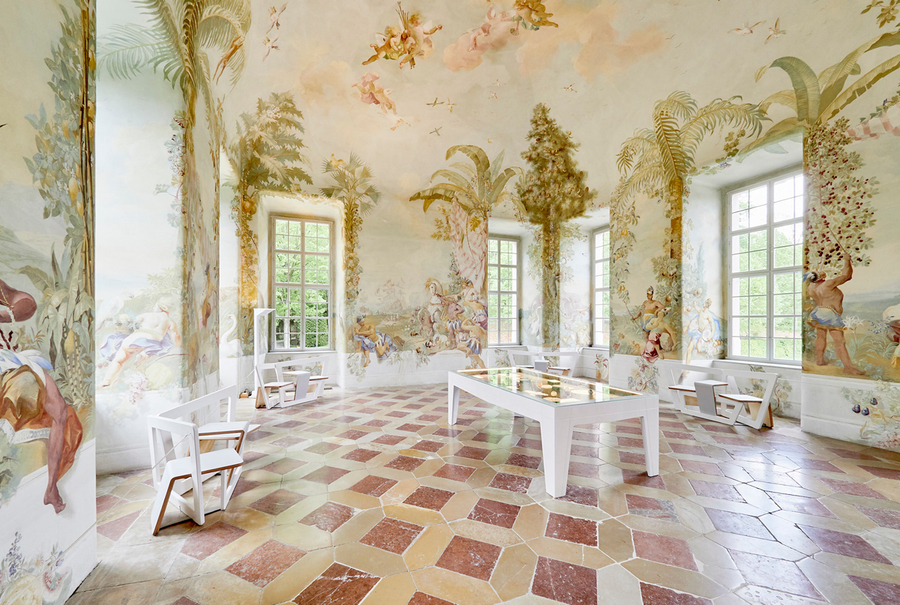Johann Wenzel Bergl, „Amerikanisches Zimmer“, 1763/64, Stift Melk, Gartenpavillon / Foto: Benediktinerstift Melk/schewig fotodesign