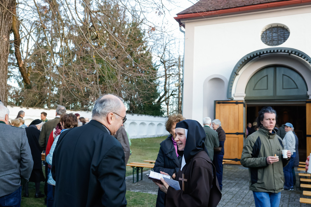 Bischof Wilhelm Krautwaschl berichtete in seiner Predigt unter anderem von seinen persönlichen Erfahrungen mit dem Kloster am Heiligen Berg.