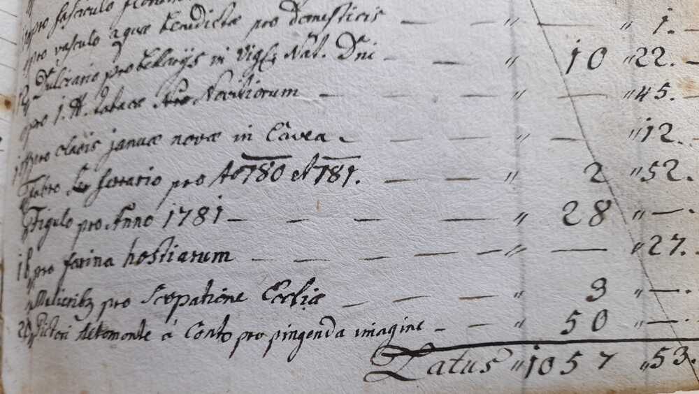 BUNDESDENKMALAMT / BUNDESDENKMALAMT Ausgabenverzeichnis des Konvents 1738-1787