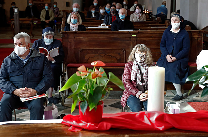 Sr, Marina, Peter tropper, Sr. Zorica und Bischof Josef Marketz