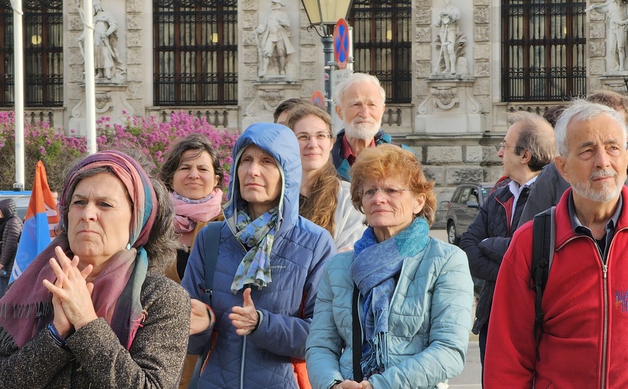 Stellten den Frieden in den Mittelpunkt: Die Teilnehmer:innen des peacewave Festivals.