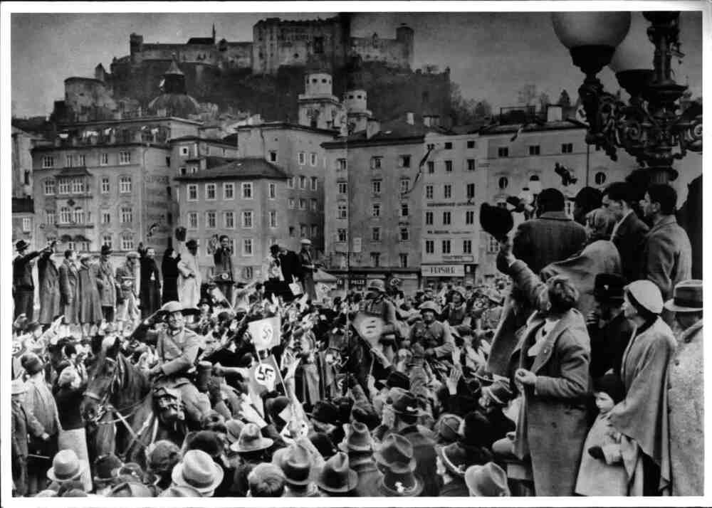 Der „Anschluss“ in Salzburg am 12. März 1938 / ÖNB/Wien, S 305/18 Anschluss 1938