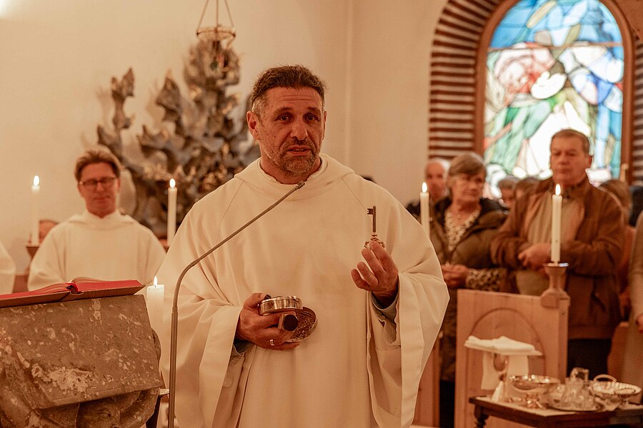 Wurde am 26. September 2024 zum neuen Prior des Europaklosters Gut Aich gewählt: Br. Thomas Hessler.