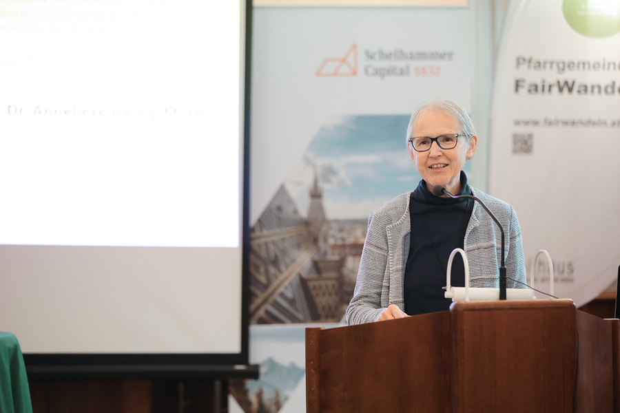 Sr. Anneliese Herzig, Leiterin des Bereichs „Mission und Soziales“, sprach ein Grußwort. / Erzdiözese Wien/Schönlaub, Erzdiözese Wien/ Schönlaub Sr. Anneliese Herzig, Leiterin des Bereichs „Mission und Soziales“, sprach ein Grußwort.