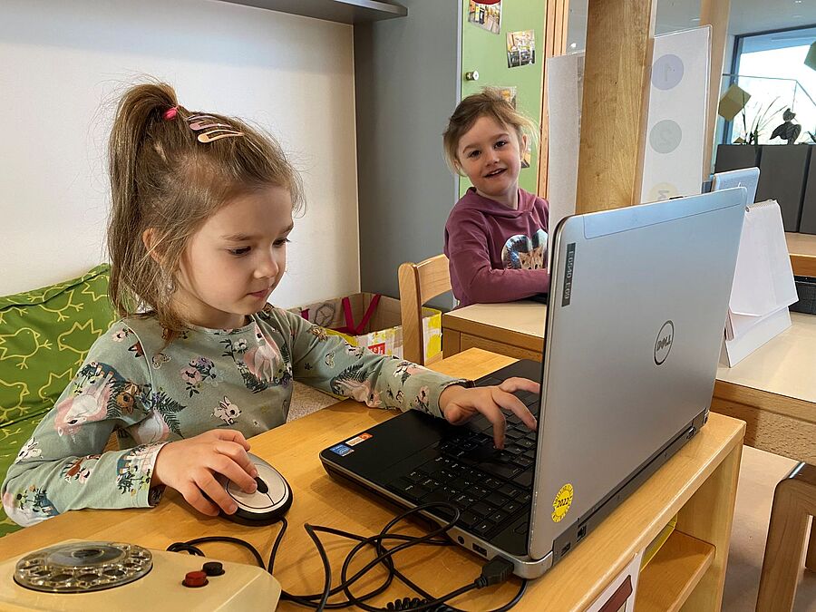 Digitales Lernen beginnt für den VfFB bereits im Kindergarten. / VfFB/Kindergarten Markt Hartmannsdorf Digitales Lernen beginnt für den VfFB bereits im Kindergarten.