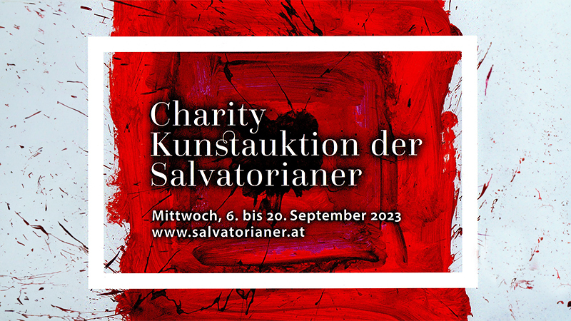 Die Kunstwerke können online ersteigert werden. Der gesamte Erlös der Charity Kunstauktion der Salvatorianer geht an ein Frauenhaus der Caritas in Temeswar/Rumänien sowie an ein Bildungs- und Integrationsprojekt der Salvatorianer in Caracas/Venezuela
