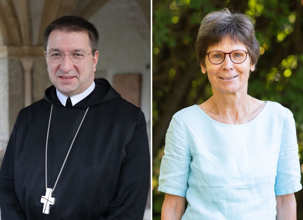 Erzabt Korbinian Birnbacher und Sr. Christine Rod / ÖOK Erzabt Korbinian Birnbacher und Sr. Christine Rod