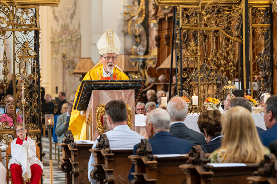 Abt German Erd feierte am 25. August 2024 sein Goldenes Priesterjubiläum. / Diözese Innsbruck/Sigl Abt German Erd feierte am 25. August 2024 sein Goldenes Priesterjubiläum.