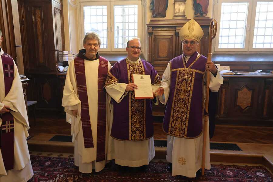 Br. Adam Bergmann wurde am 30. November 2025 von Bischof Wilhelm Krautwaschl zum Diakon geweiht.