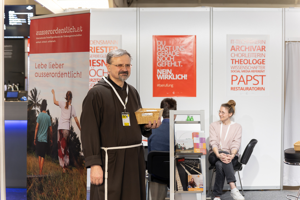 Br. Marek Król auf der BeST-Messe / Erzdiözese Wien/Schönlaub, Stephan Schönlaub Br. Marek Król auf der BeST-Messe