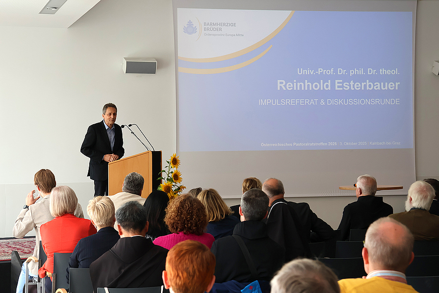 Reinhold Esterbauer widmete sich der theologischen und anthropologischen Tiefendimension des Hoffnungsbegriffs. / Barmherzige Brüder Reinhold Esterbauer widmete sich der theologischen und anthropologischen Tiefendimension des Hoffnungsbegriffs.