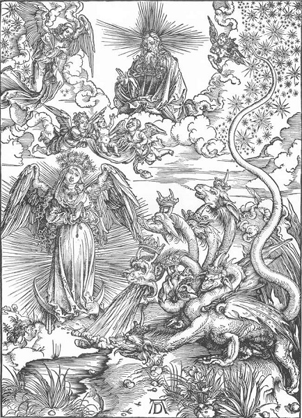 Albrecht Dürer, Das apokalyptische Weib / Wikipedia gemeinfrei