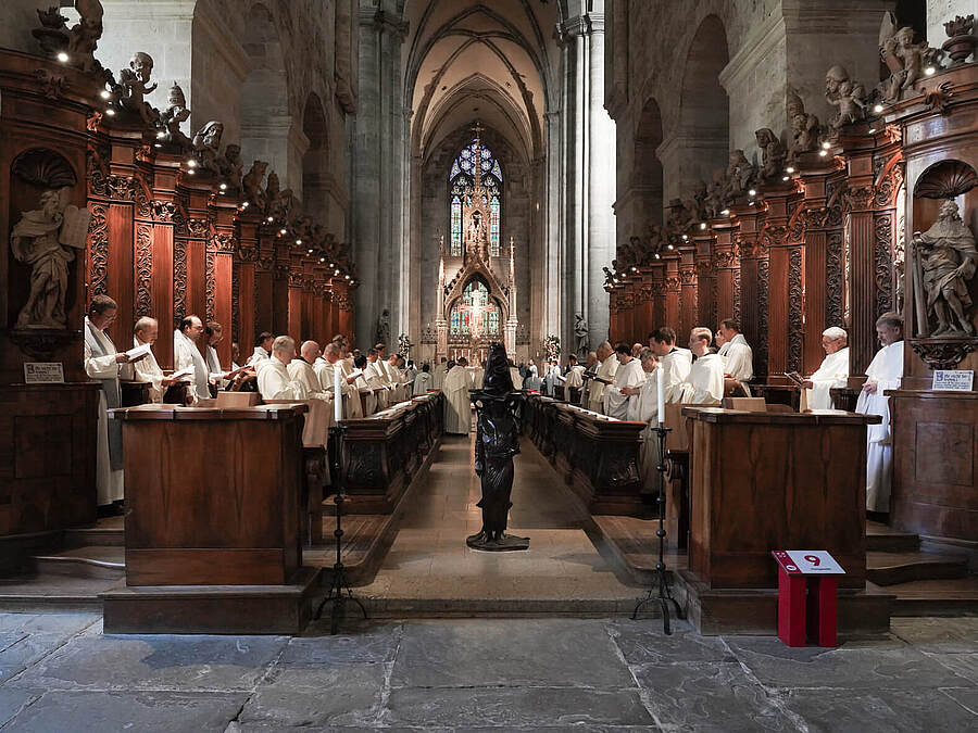 Über 70 Mönche nahmen an der Feier im Stift Heiligenkreuz teil. / Stift Heiligenkreuz/Elisabeth Fürst Über 70 Mönche nahmen an der Feier im Stift Heiligenkreuz teil.