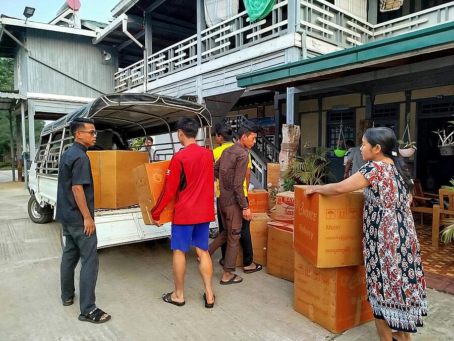 Die Salesianer Don Boscos leisten nach dem Erdbeben in Myanmar Nothilfe.
