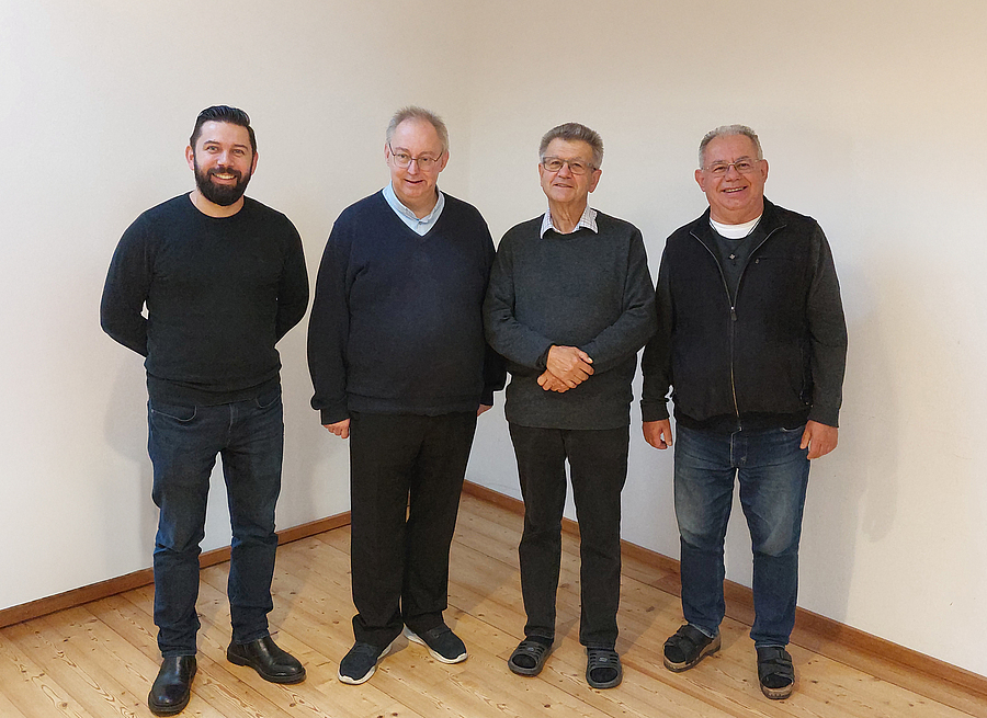 P. Márton Gál (1.v.l.) ist der neue Provinzial der Salvatorianer. P. Franz Tree, P. Erhard Rauch und P. Johannes Neubauer stehen ihm als Konsultoren zur Seite.