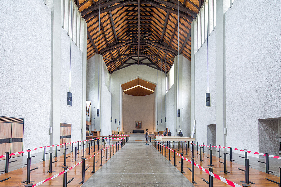Die Abteikirche wurde ein Jahr lang umfassend saniert. / Walser Images Die Abteikirche wurde ein Jahr lang umfassend saniert.